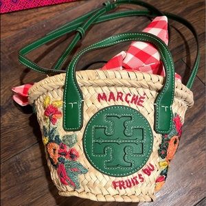 Tory Burch micro basket bag, comes with tory burch gift bag